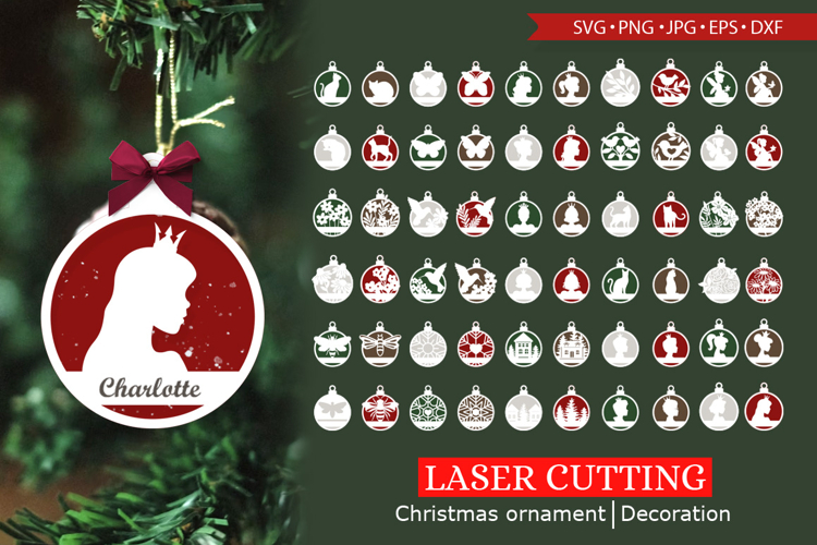 Bundle christmas decor / christmas personalized ornaments