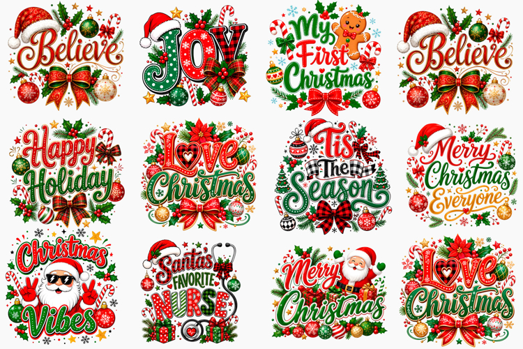Christmas Quote PNG Design T-shirt Png