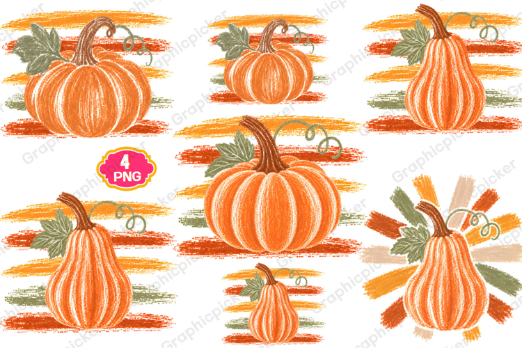Preppy Fall Pumpkin Halloween Autumn PNG, Halloween Pumpkin