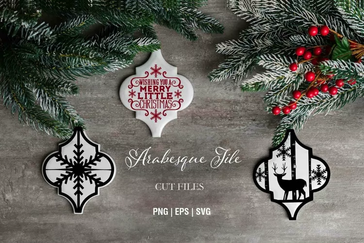 Deer, Snowflake, Arabesque Ornament Designs