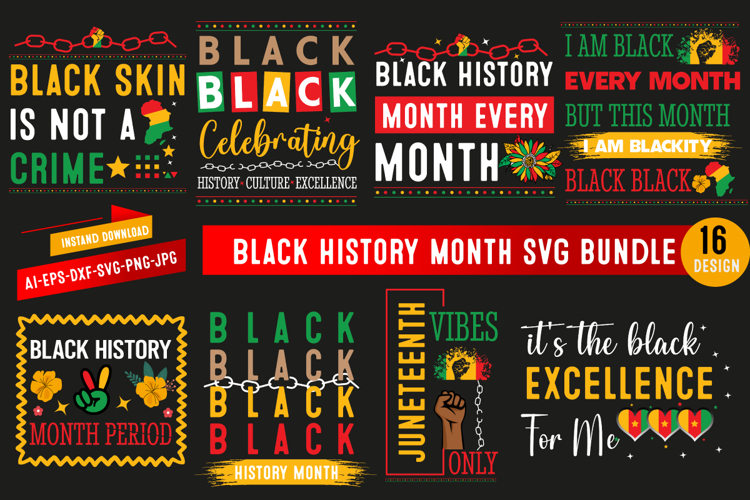 Black History SVG Bundle,Juneteenth SVG Bundle,Black African
