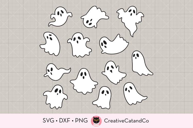 Halloween Sheet Ghost Bundle SVG PNG Clipart