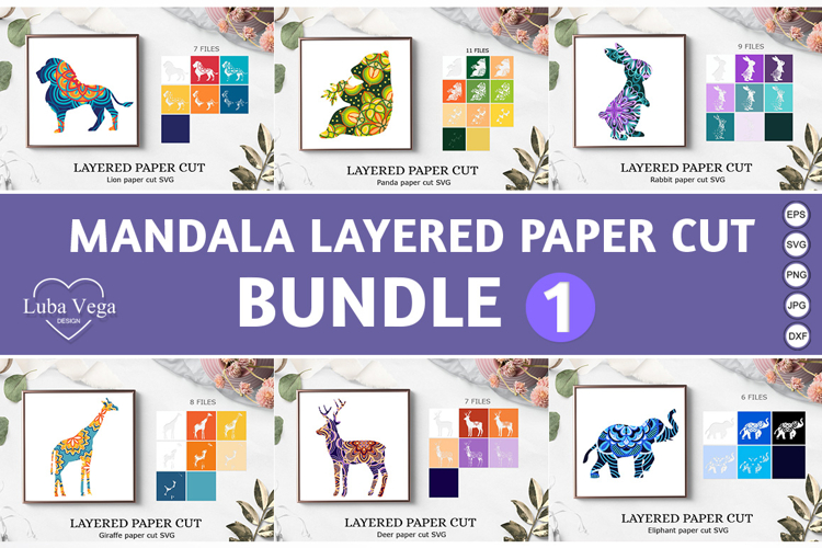 BUNDLE 3d shadow box / BUNDLE Mandala