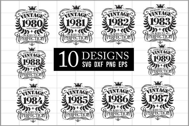 Vintage Birthday Svg Image 19