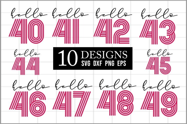 Vintage Birthday Svg Image 5