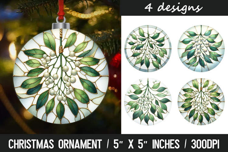 Christmas ornaments sublimation design