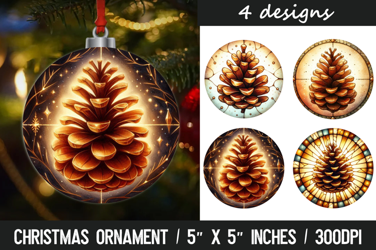 Christmas ornaments sublimation design
