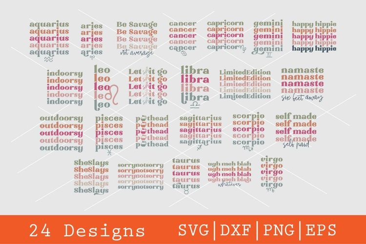 24 Repeated Colors Sublimation Bundle 12