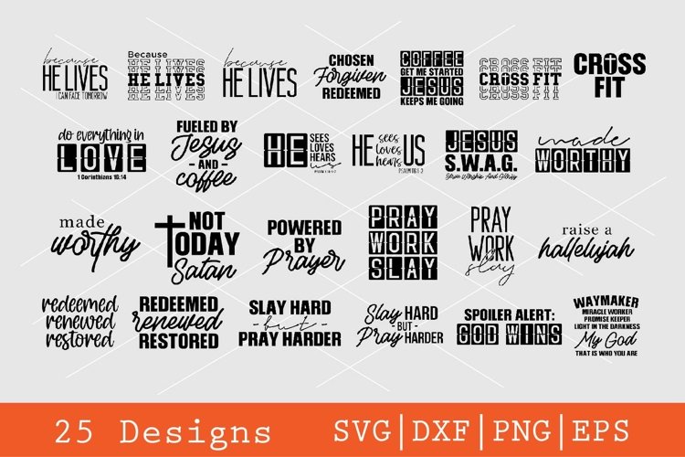 25 Scriptures Bundle Design 10 example image 1