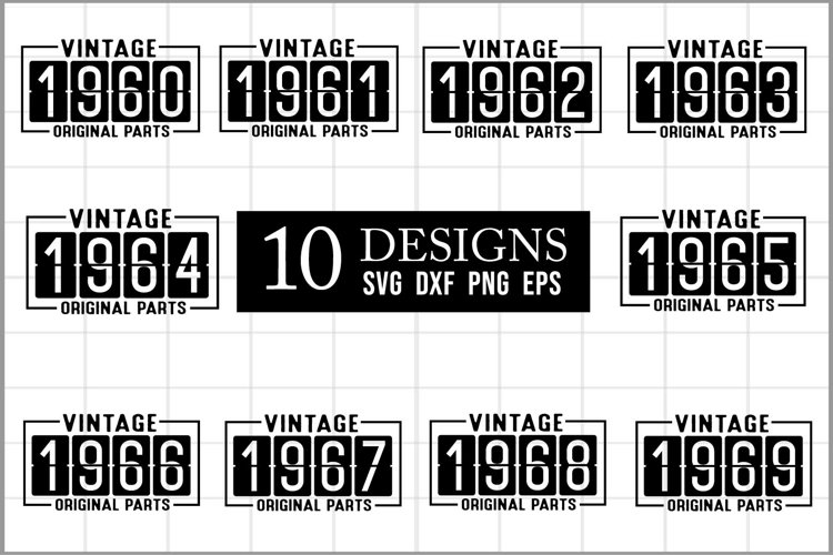 Vintage Birthday Svg Image 6