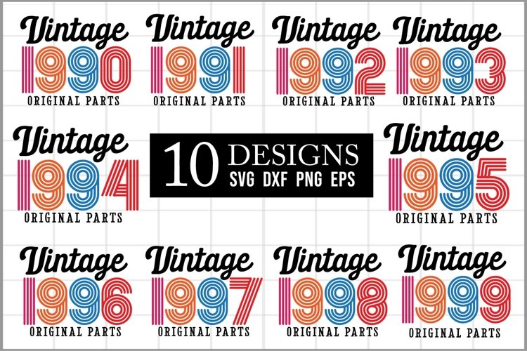 Vintage Birthday Svg Image 13