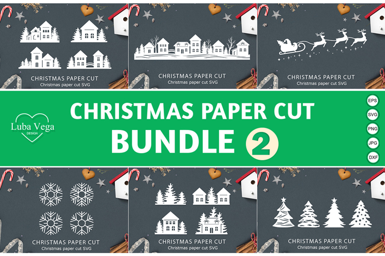 Bundle Christmas Window decal SVG / Christmas Window Display