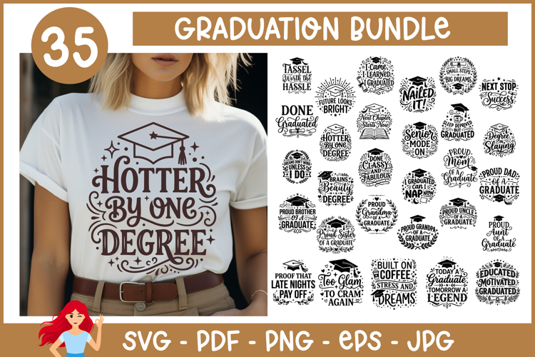 35 Graduation SVG bundle, Graduation inspired svg