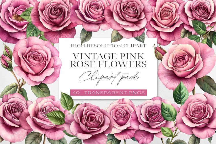 Pink Rose Png Image 23