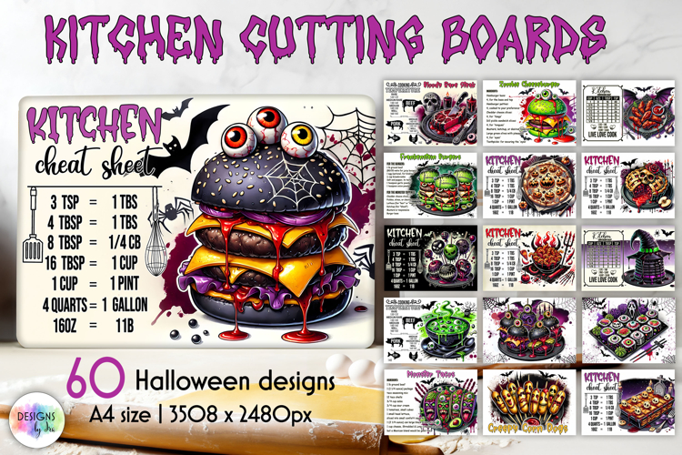 Halloween Cutting Boards Designs, Kitchen Conversion Charts