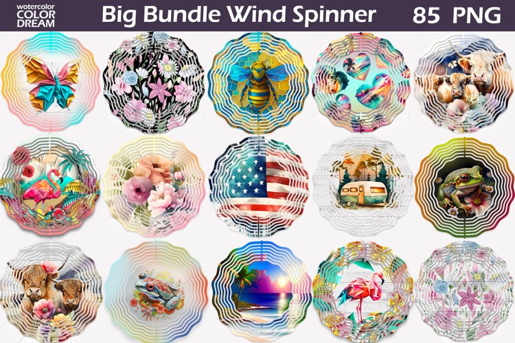 Fall Wind Spinner | Sunflower Sublimation Designs PNG