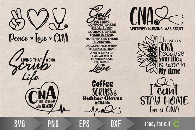 cna Svg Bundle, Nurse Assistant Svg, medical quote svg