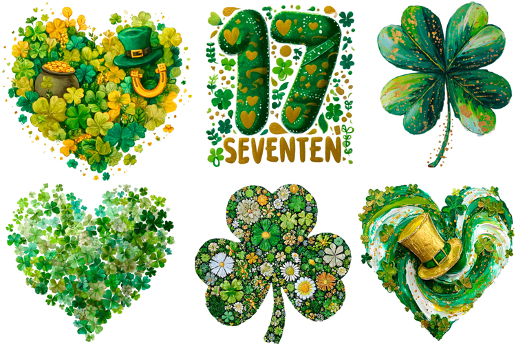 Brushstroke PNG, St. Patrick’s Day St. Patrick’s Day Heart