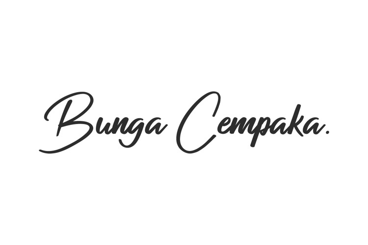 Bunga Cempaka Font