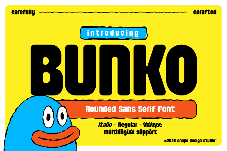 Bunko - Rounded Sans Serif Font