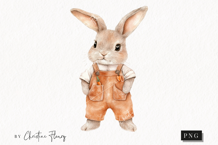 Cozy Fall Bunny PNG