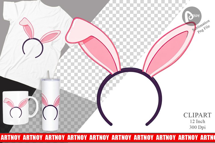 Bunny Headband Clipart