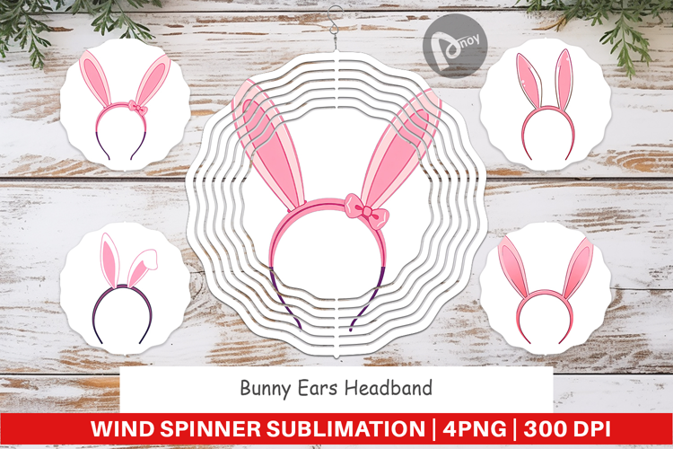 Wind Spinner Bunny Headband