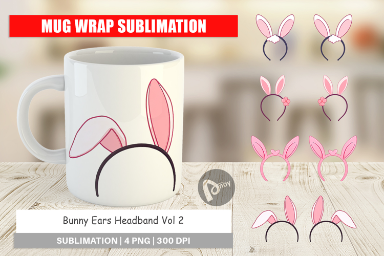 Mug Wrap Bunny Headband