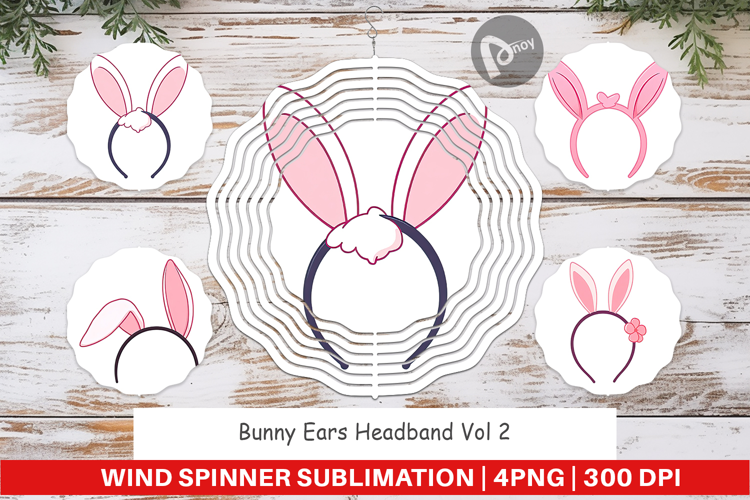 Wind Spinner Bunny Headband