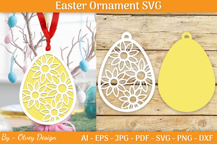 Easter Eggs Layered, Easter Ornaments layered