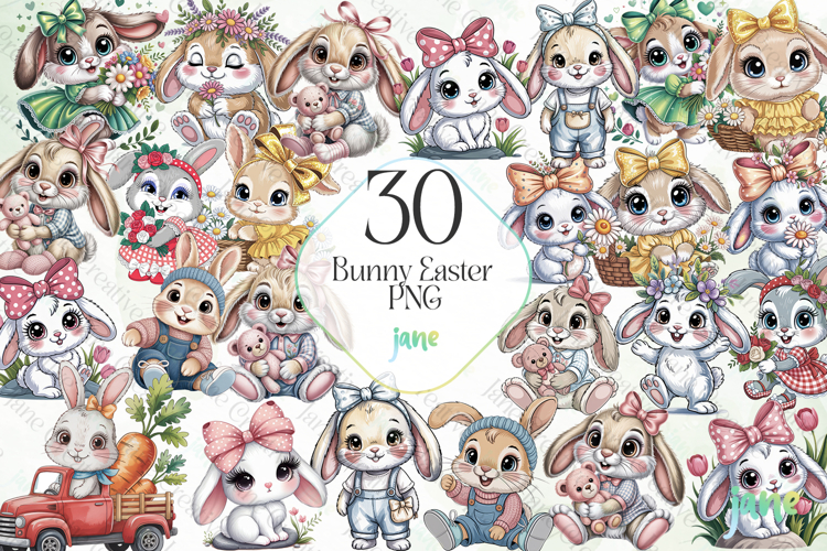 Bunny Easter PNG Sublimation
