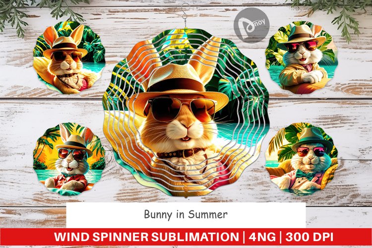 Wind Spinner Bunny in Summer