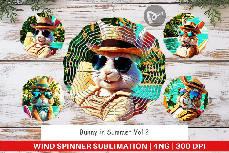Wind Spinner Bunny in Summer