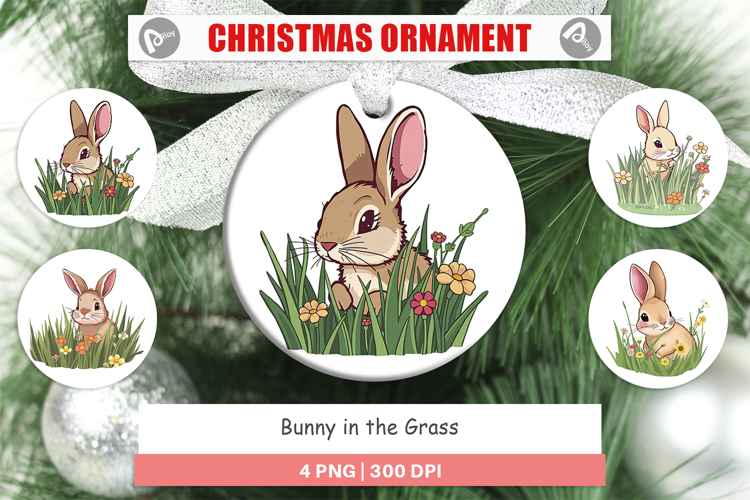 Ornament Grass Bunny