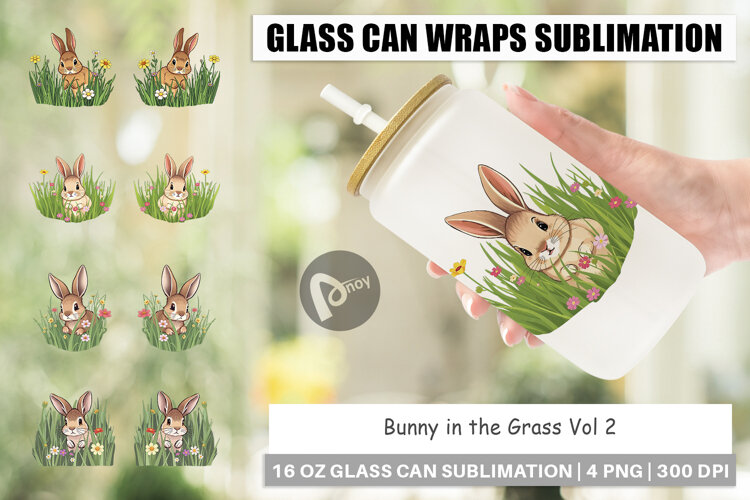 Glass Can Grass Bunny example image 1