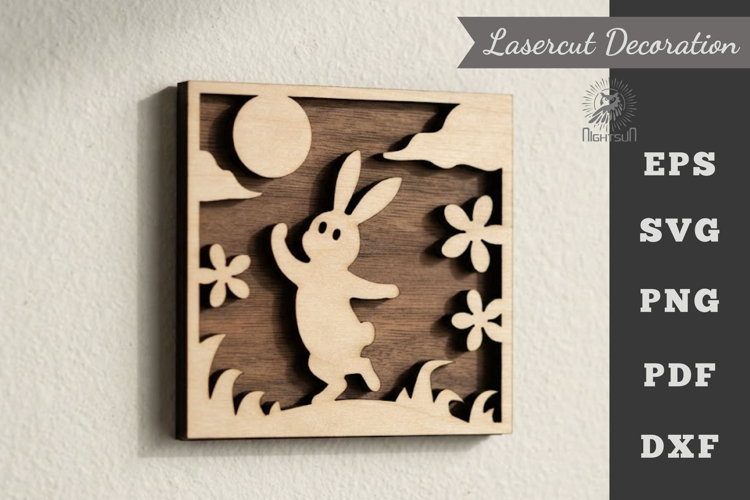 Bunny Lasercut Wall Decor