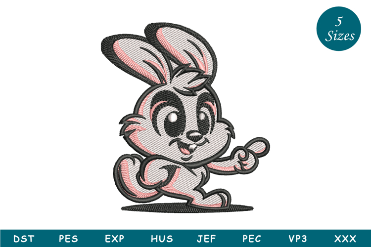 Bunny Machine Embroidery