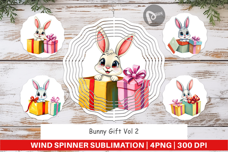 Wind Spinner Bunny Gift