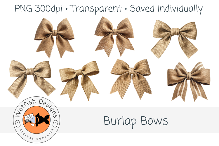Burlap Bows 1
