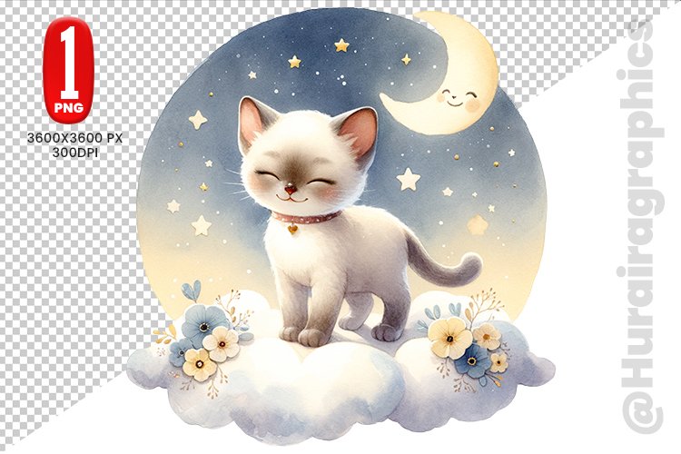 Cute Cat Clipart Image 10