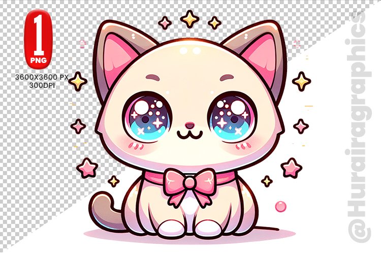 Cute Cat Clipart Image 12