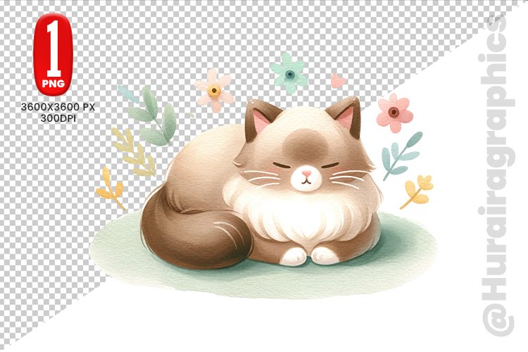 Cute Cat Clipart Image 13