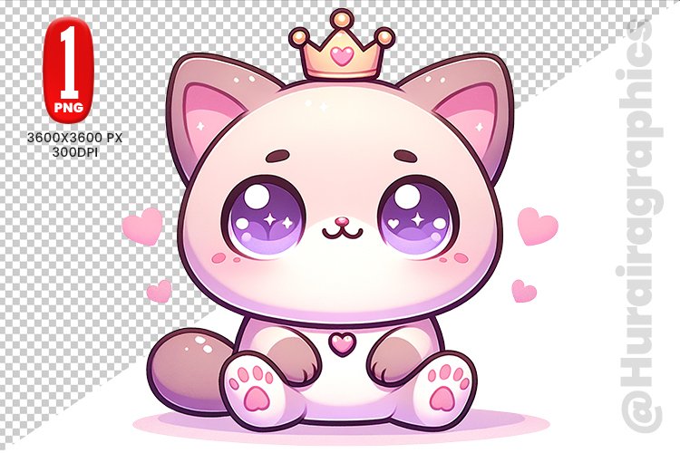 Cute Cat Clipart Image 23