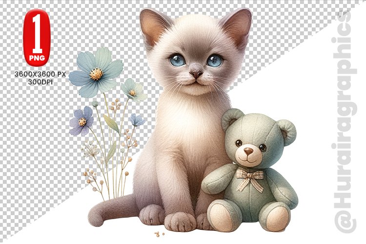 Cute Cat Clipart Image 8
