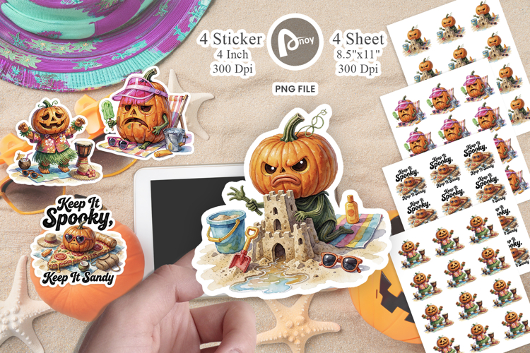 Melted Pumpkin Crisis Sticker