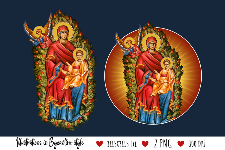 Burning Bush. The Unburnt Bush Christian Illustration