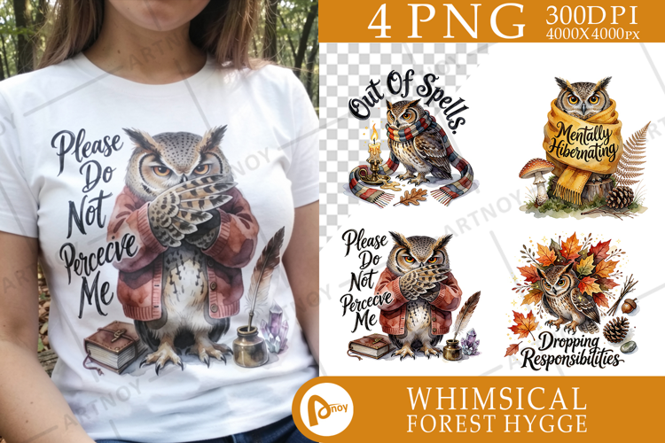 Burnt-Out Owl Sublimation