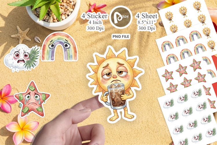 Burnt Out Sky Theme Sticker