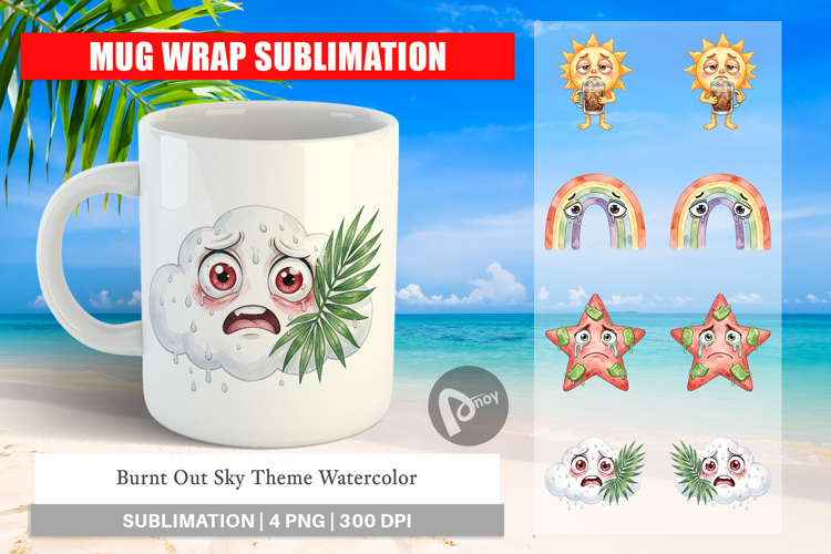 Burnt Out Sky Theme Mug Wrap
