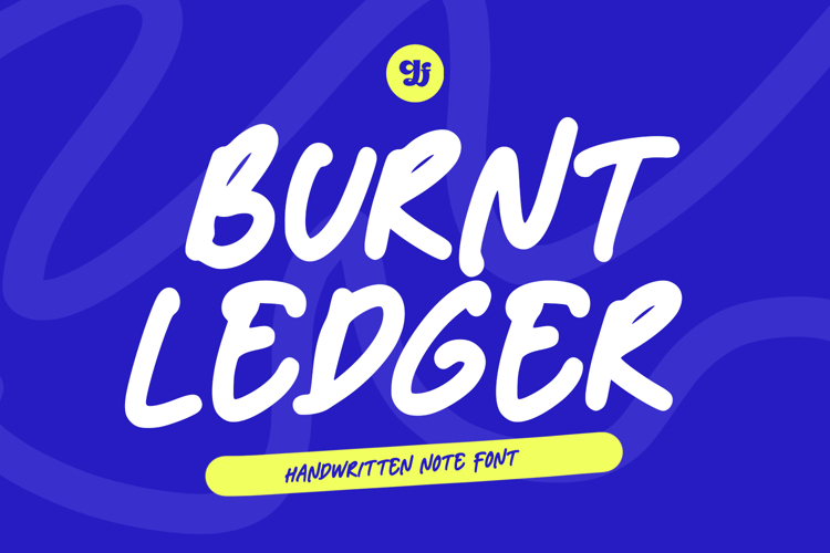 Burnt Ledger - The Handwritten Note Font